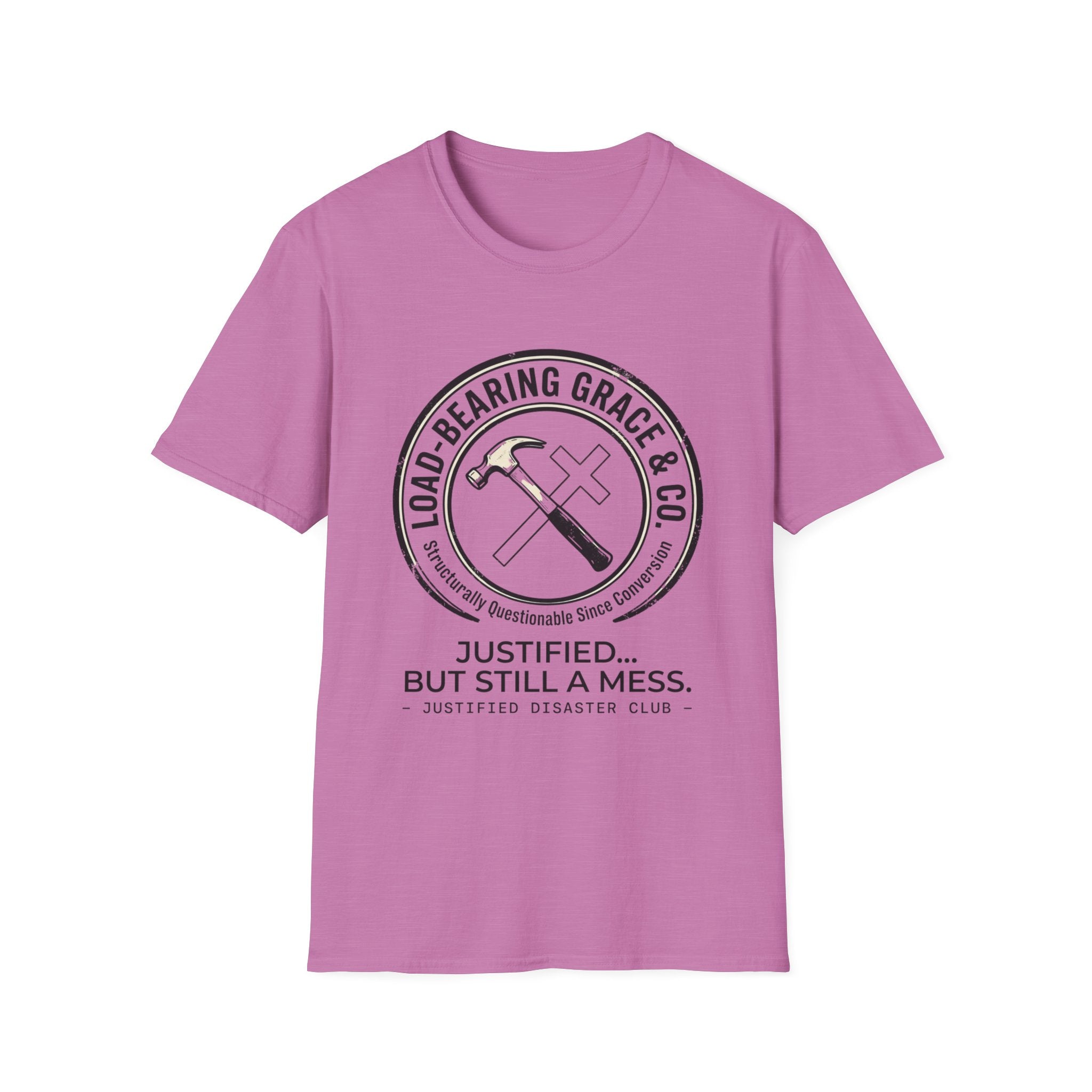 Load Bearing Grace & Co - Hammer and Cross badge T-Shirt