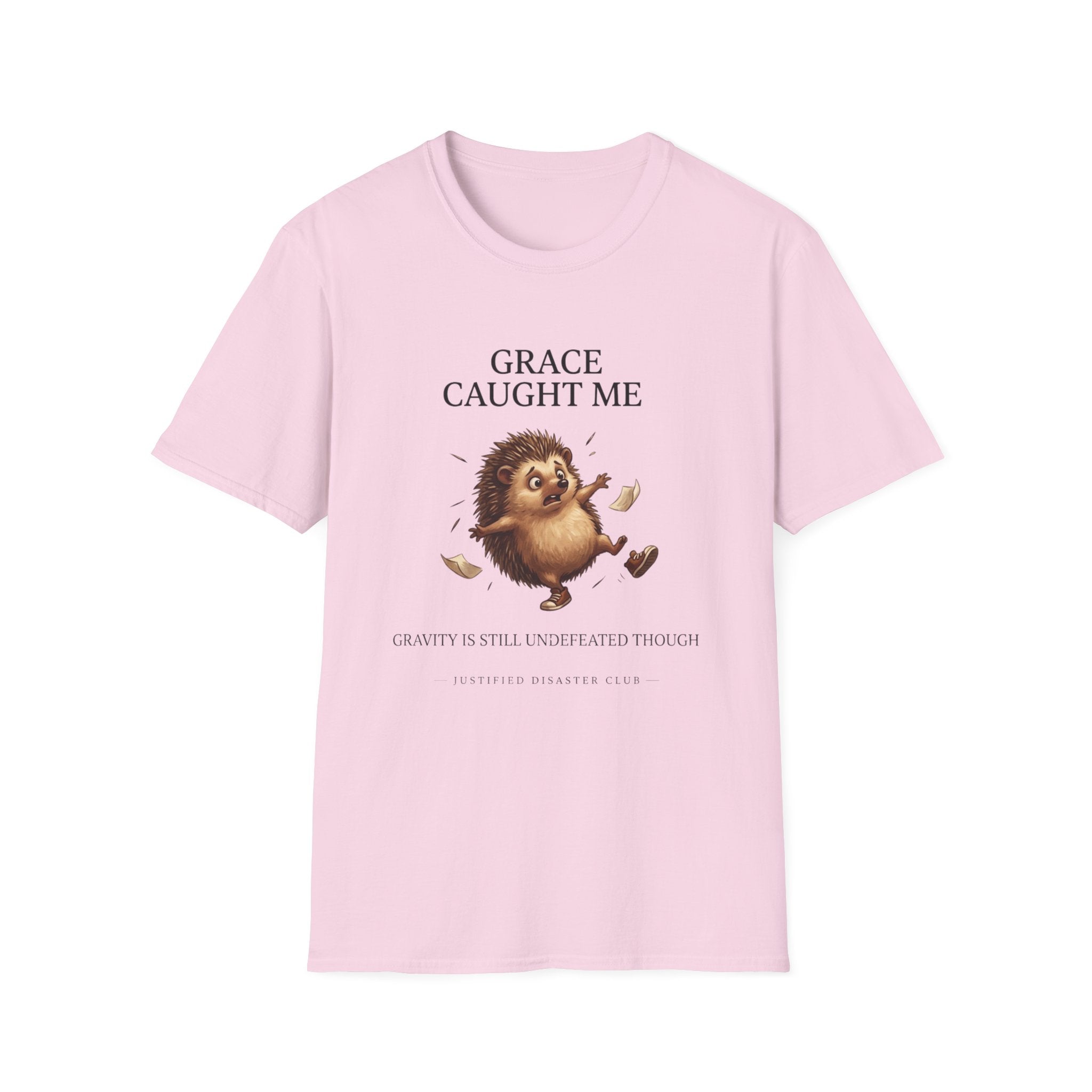 Grace caught me Gravity still undefeated Hedgehog T-Shirt