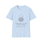 Justified but still a mess cross with messy string T-Shirt
