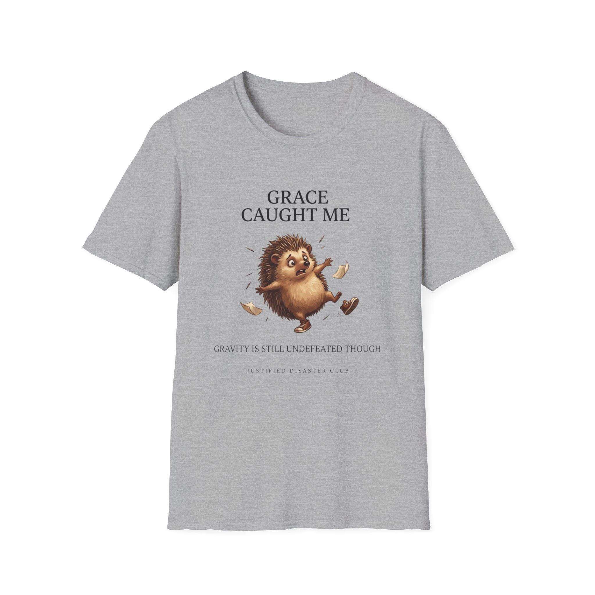 Grace caught me Gravity still undefeated Hedgehog T-Shirt