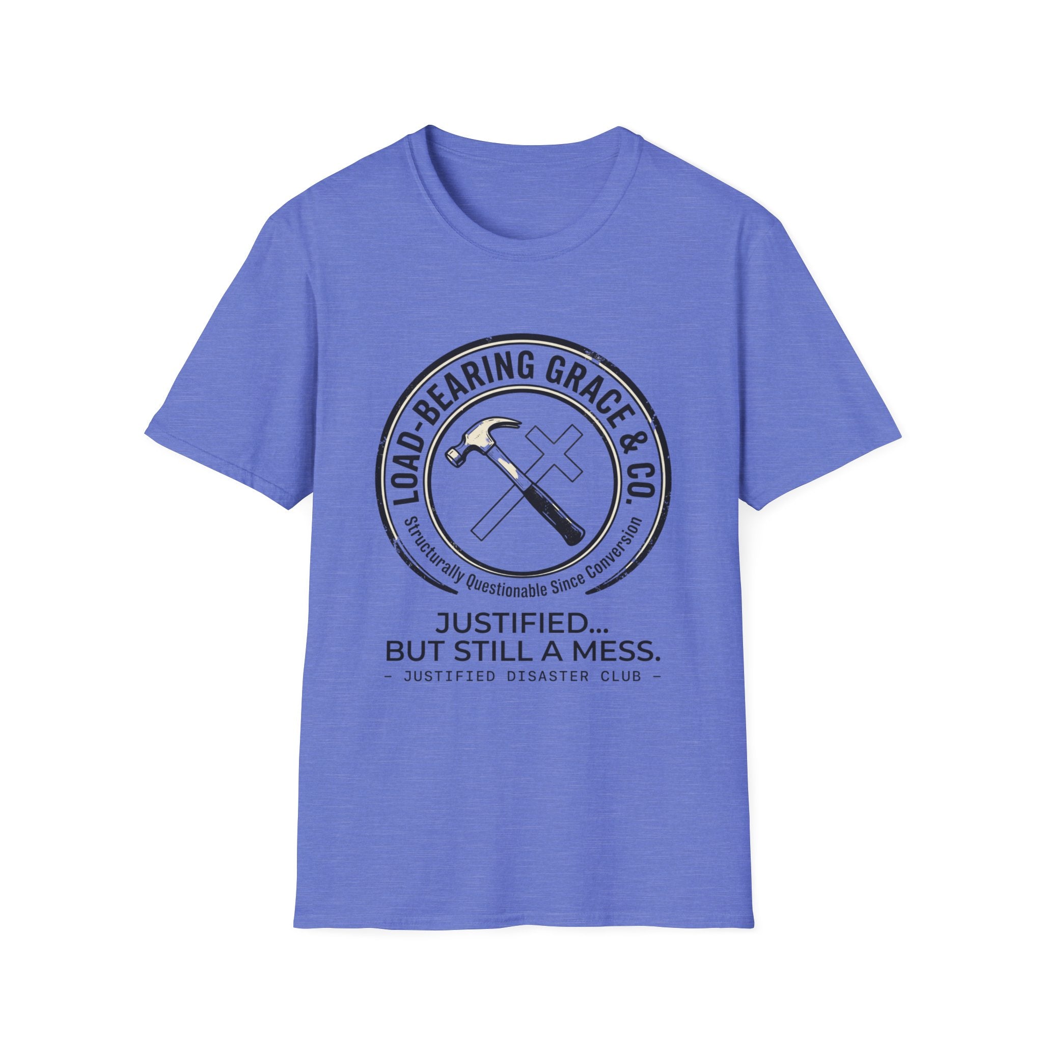 Load Bearing Grace & Co - Hammer and Cross badge T-Shirt