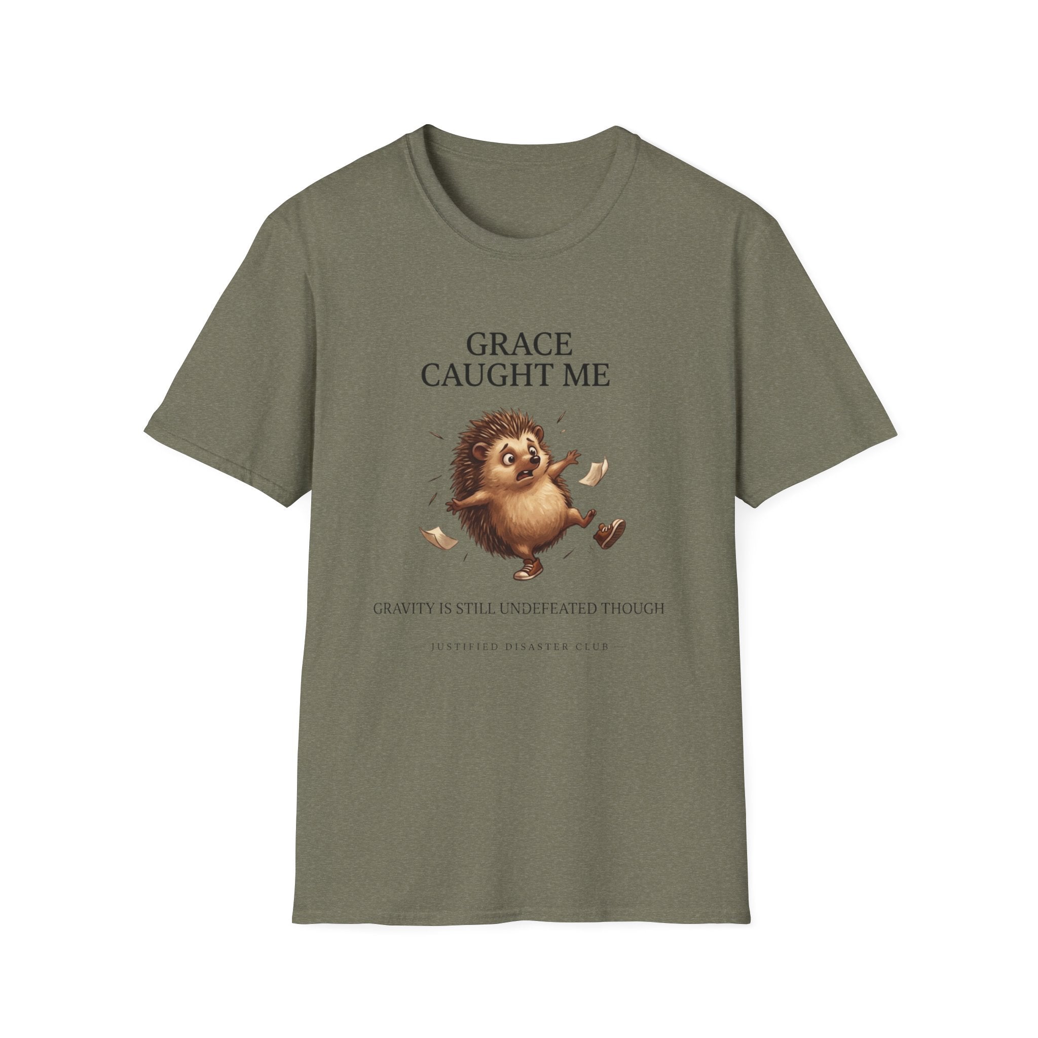 Grace caught me Gravity still undefeated Hedgehog T-Shirt
