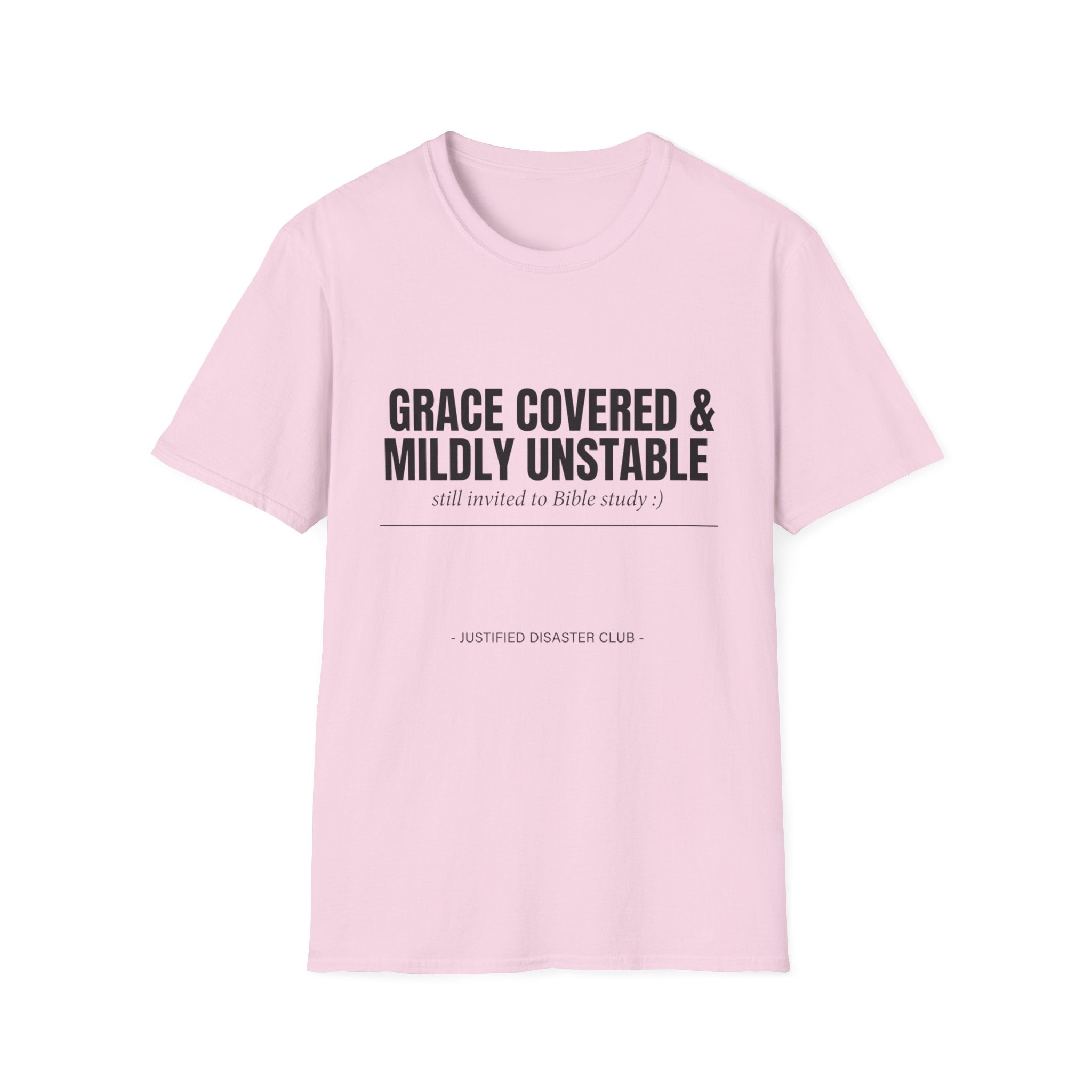 Grace covered Mildly unstable text T-Shirt