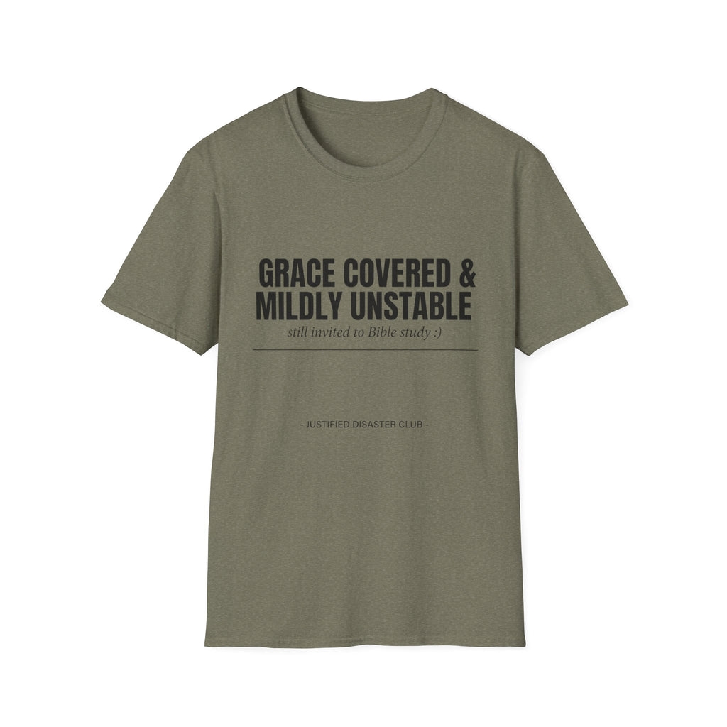 Grace covered Mildly unstable text T-Shirt