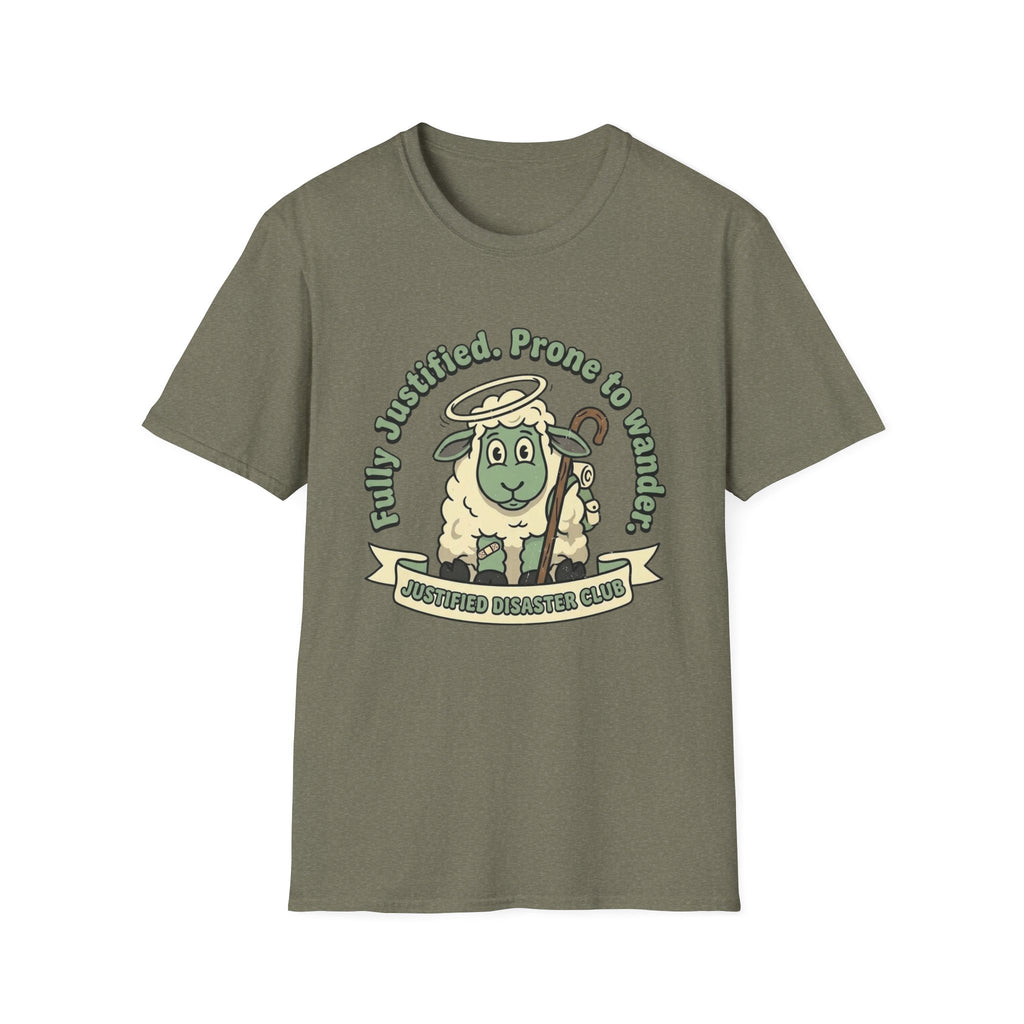 Fully Justified Prone to Wander Sheep T-Shirt
