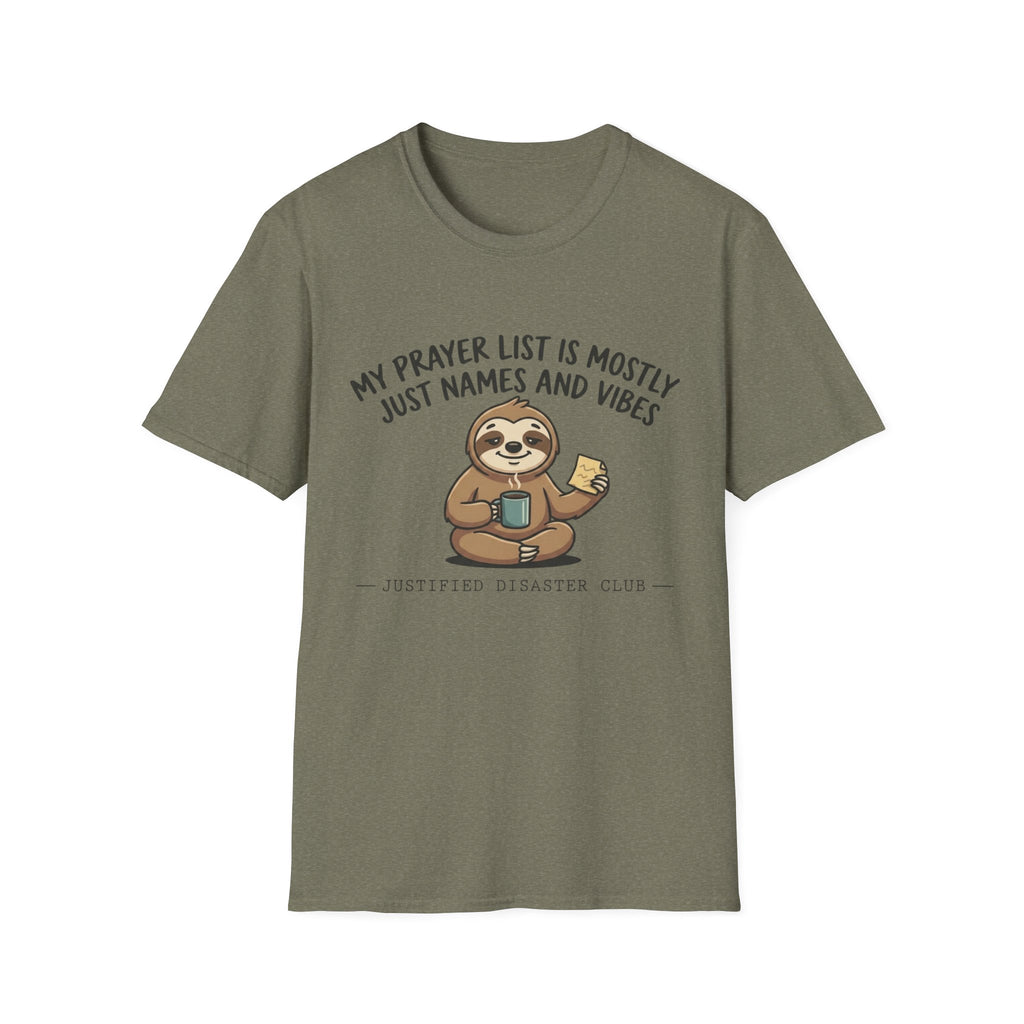 Prayer list is names and vibes T-Shirt