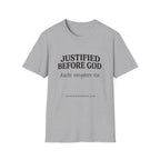 Justified before God Disaster everywhere else T-Shirt
