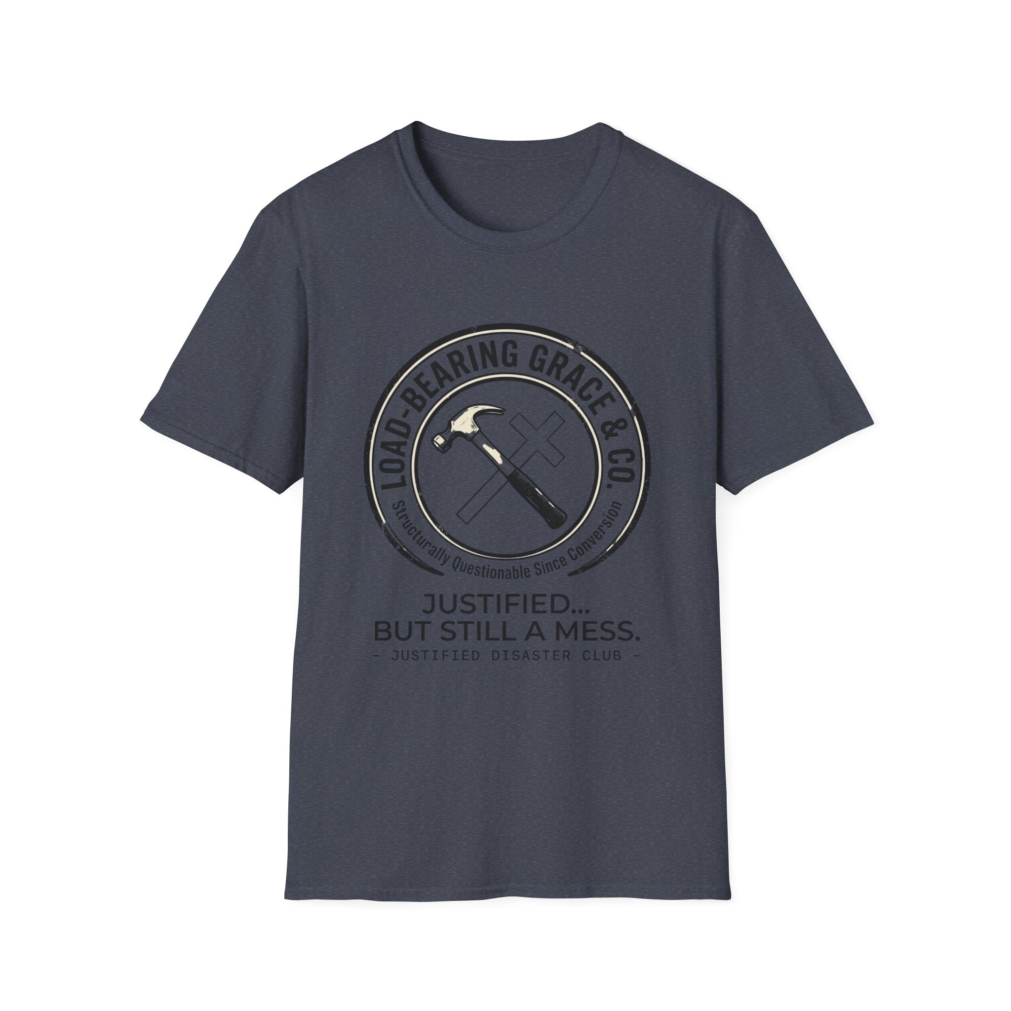 Load Bearing Grace & Co - Hammer and Cross badge T-Shirt