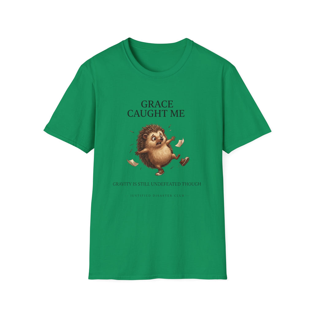 Grace caught me Gravity still undefeated Hedgehog T-Shirt
