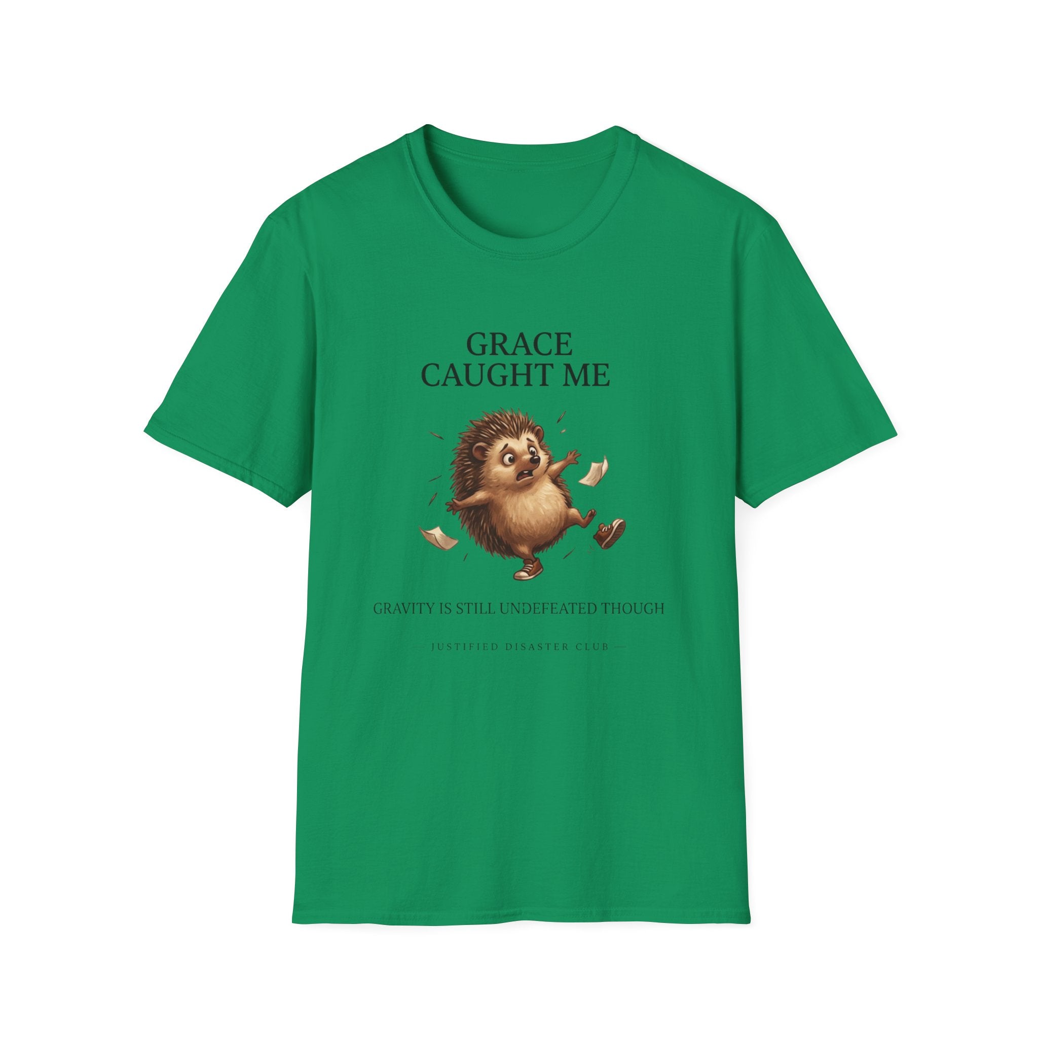 Grace caught me Gravity still undefeated Hedgehog T-Shirt