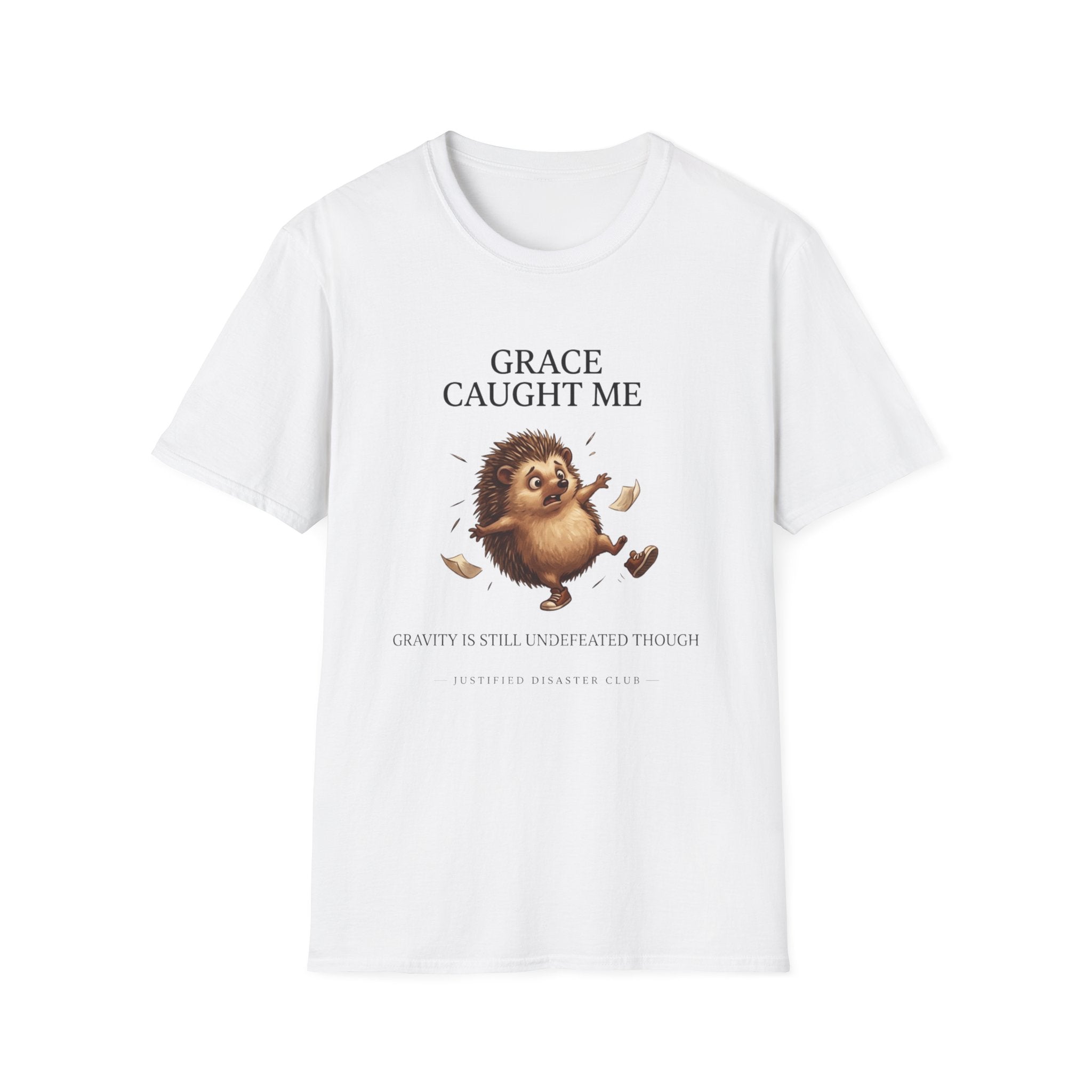 Grace caught me Gravity still undefeated Hedgehog T-Shirt
