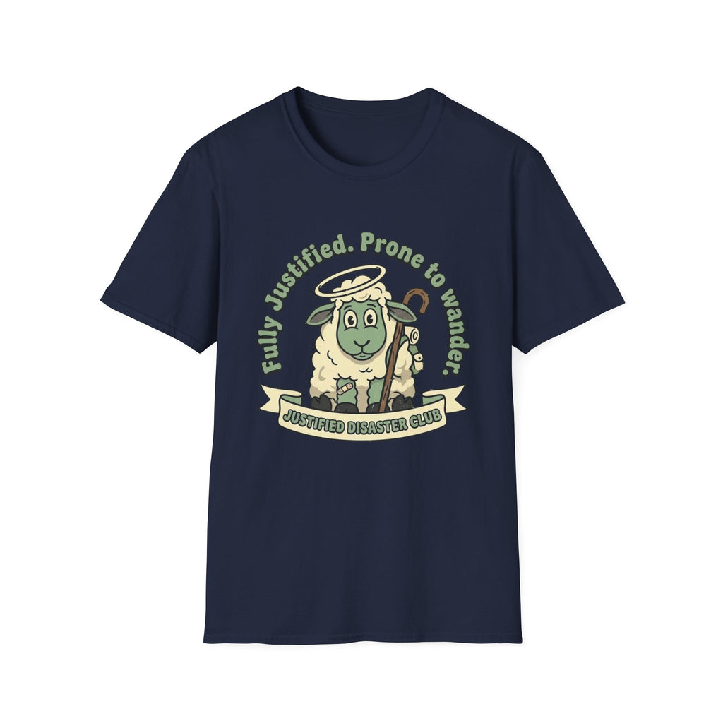 Fully Justified Prone to Wander Sheep T-Shirt