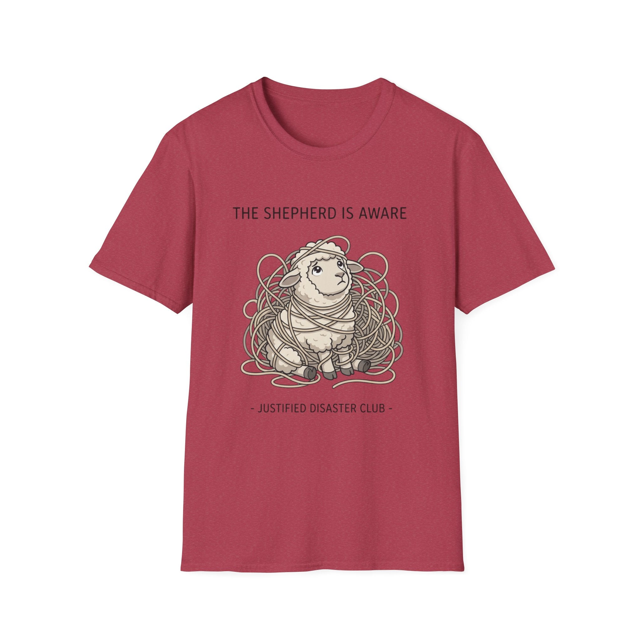 The Shepherd is aware Sheep in yarn T-Shirt