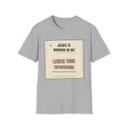 Jesus is working on my T-Shirt