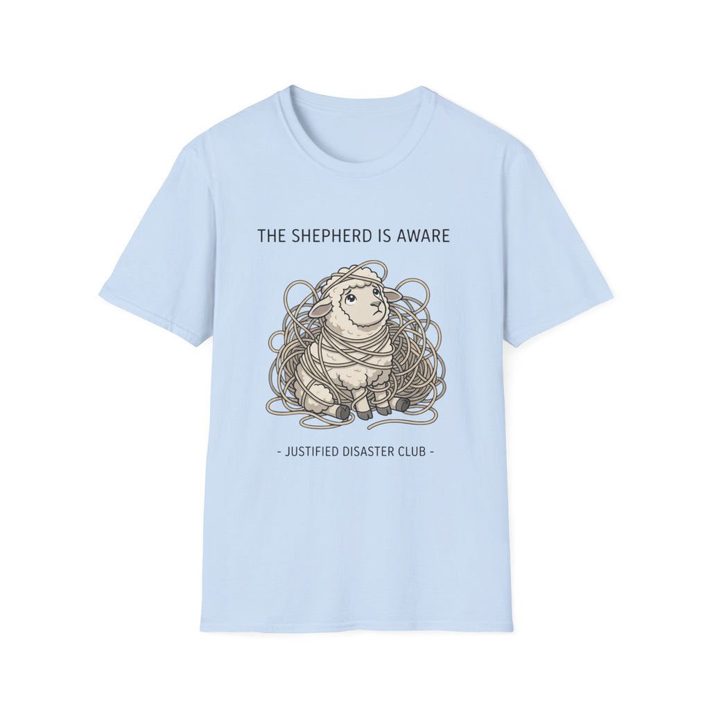 The Shepherd is aware Sheep in yarn T-Shirt