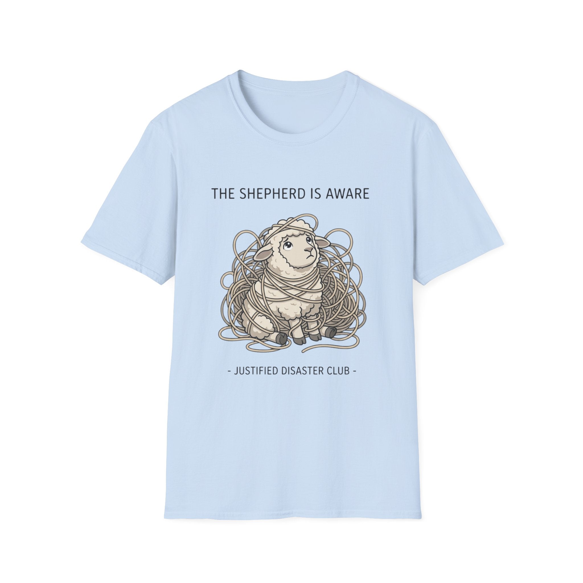 The Shepherd is aware Sheep in yarn T-Shirt