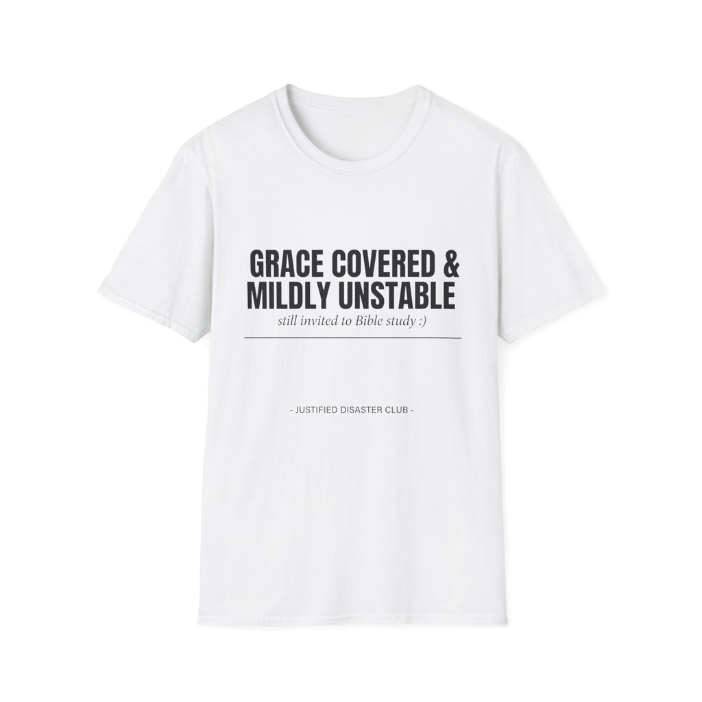 Grace covered Mildly unstable text T-Shirt
