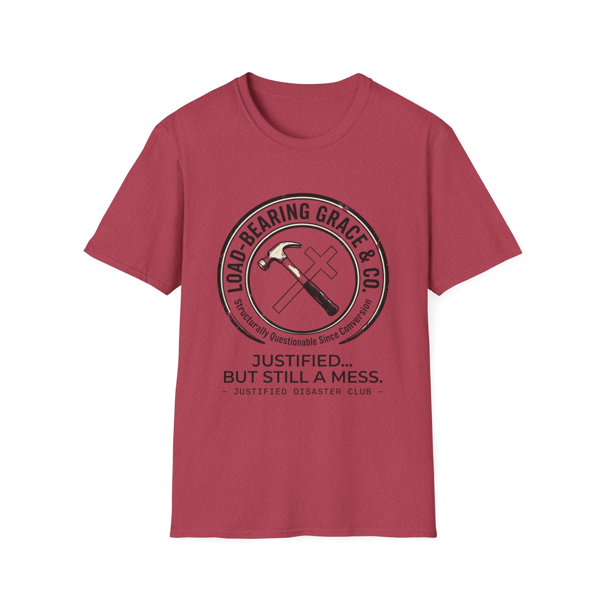 Load Bearing Grace & Co - Hammer and Cross badge T-Shirt