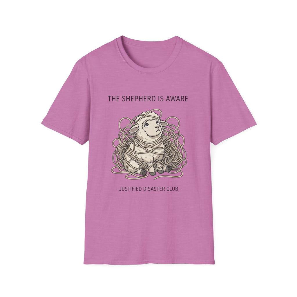 The Shepherd is aware Sheep in yarn T-Shirt