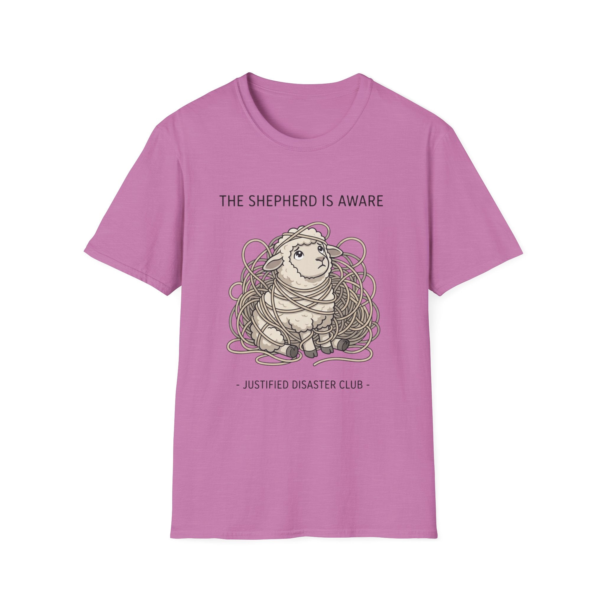 The Shepherd is aware Sheep in yarn T-Shirt