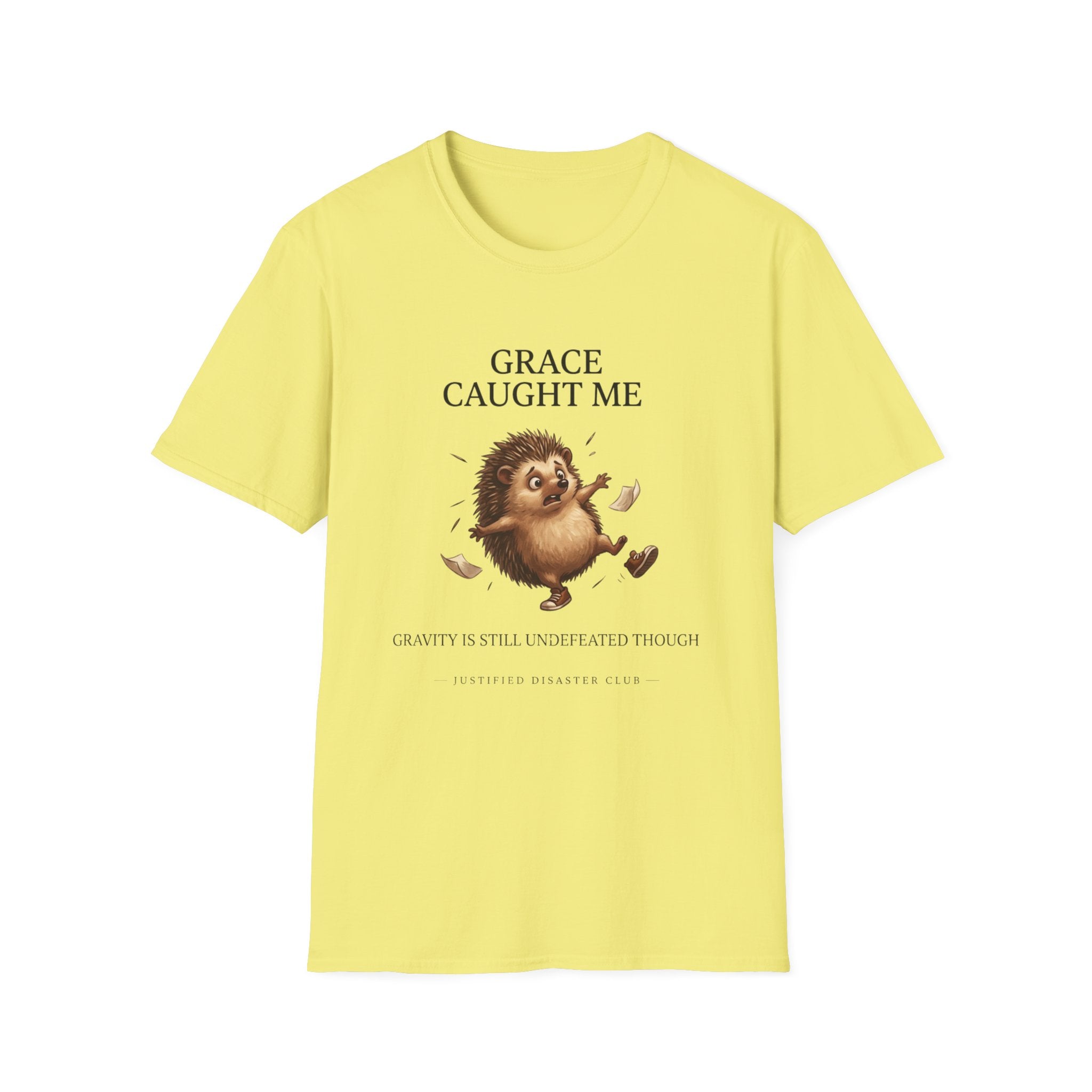 Grace caught me Gravity still undefeated Hedgehog T-Shirt