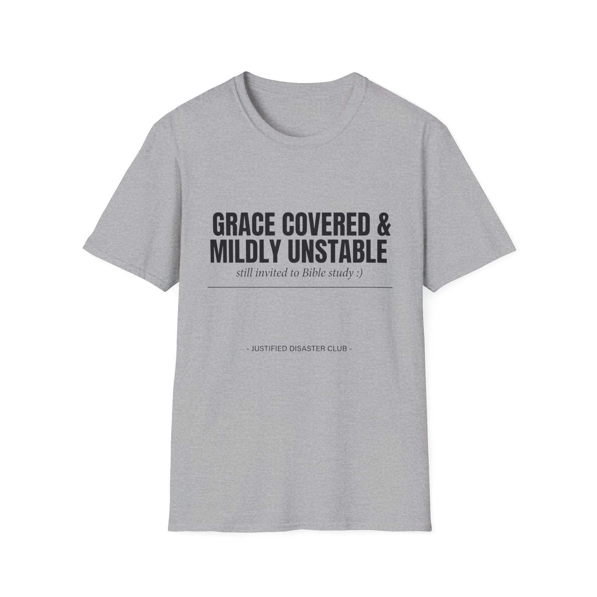 Grace covered Mildly unstable text T-Shirt