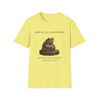 First of All I'm Justified Male Frog T-Shirt